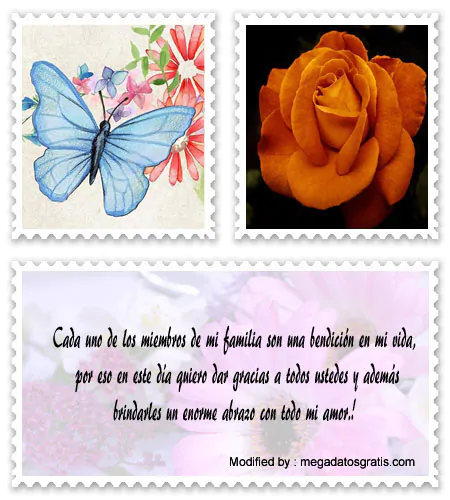Mensajes de agradecimiento para mi familia | Frases bonitas Mensajes de agradecimiento para mi familia | Frases bonitas