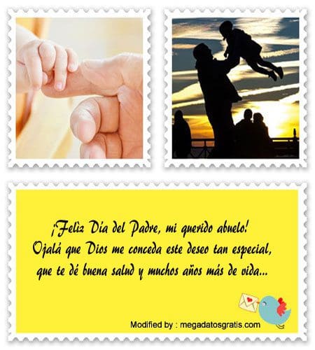 Lindos Mensajes Por El Día Del Padre Para Tu Abuelo│Bonitas Frases Por El  Día Del Padre Para Mi Abuelo 