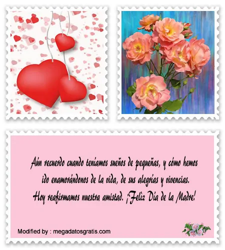 Saludos para amiga por el Día de la Madre | Frases por el Día de la Madre Saludos para amiga por el Día de la Madre | Frases por el Día de la Madre