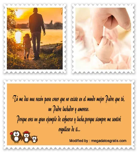 Frases Para Un Padre Ejemplar | Palabras de orgullo para Papá